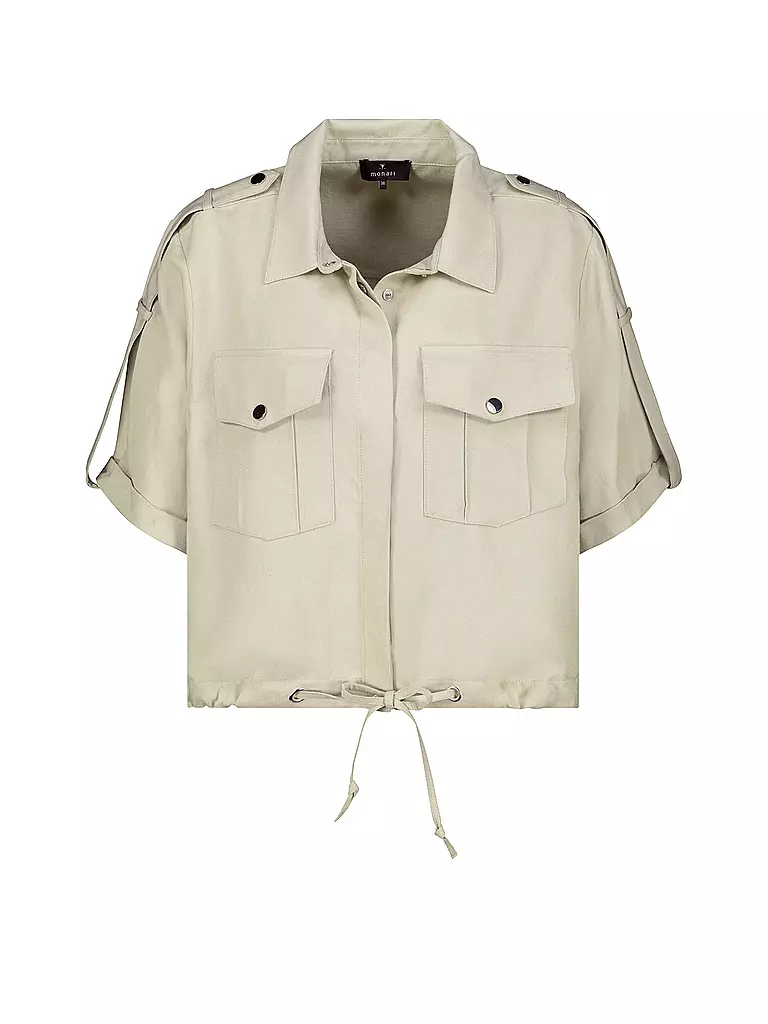 MONARI | Blusa camisera | Crema