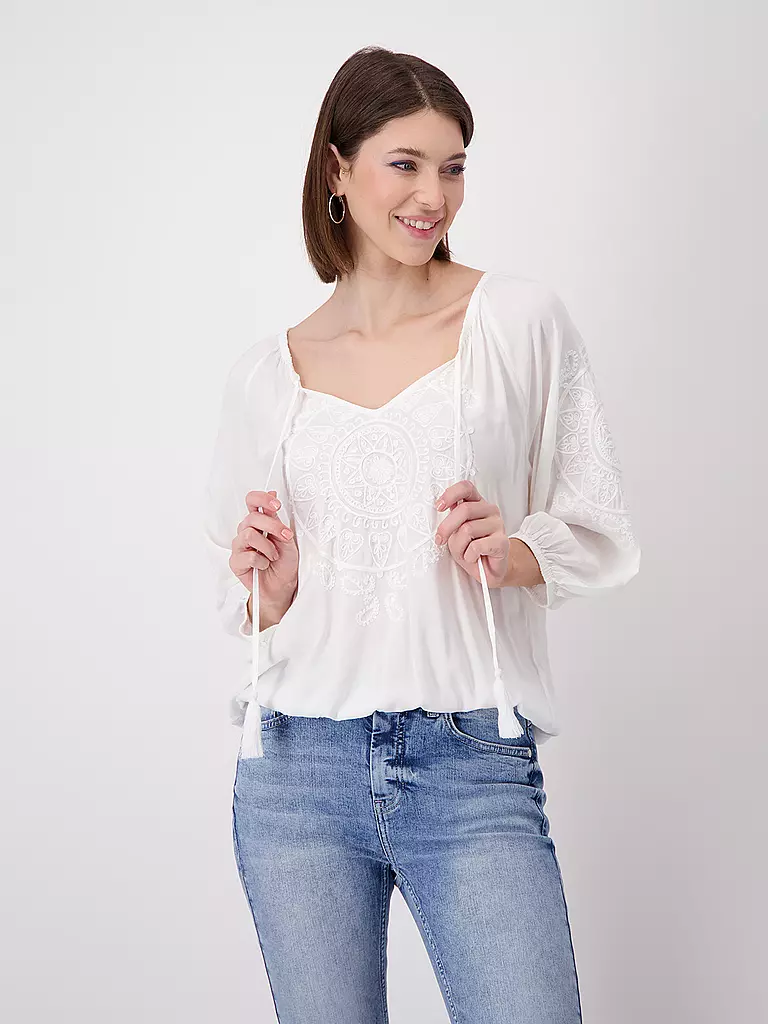 MONARI | Bluse | Blanco