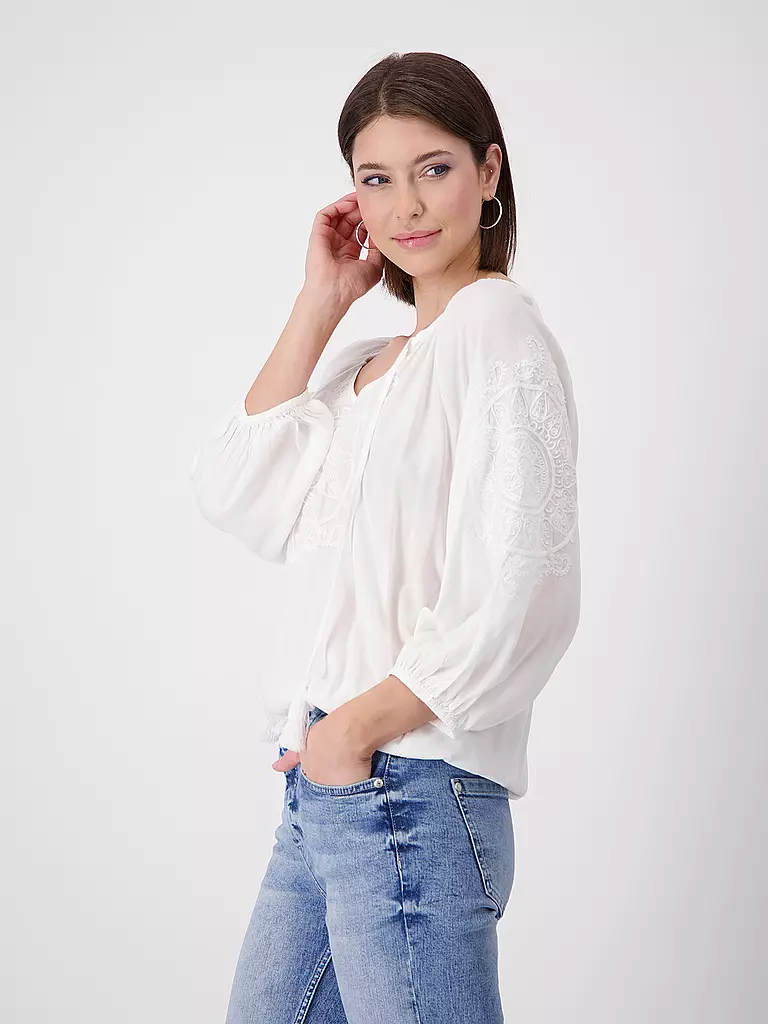 MONARI | Bluse | Blanco