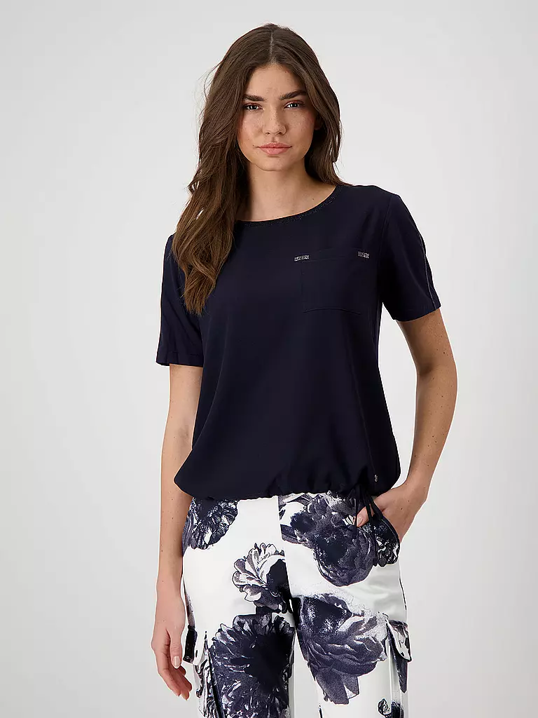 MONARI | Blusenshirt  | Azul oscuro