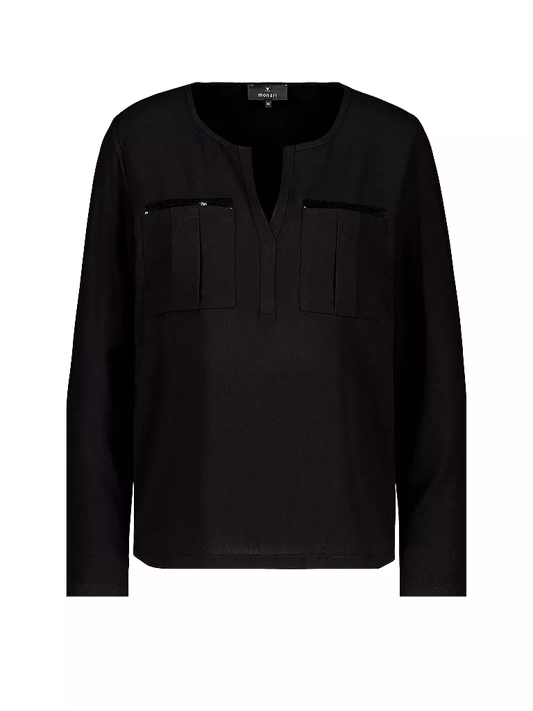 MONARI | Blusenshirt | Negro