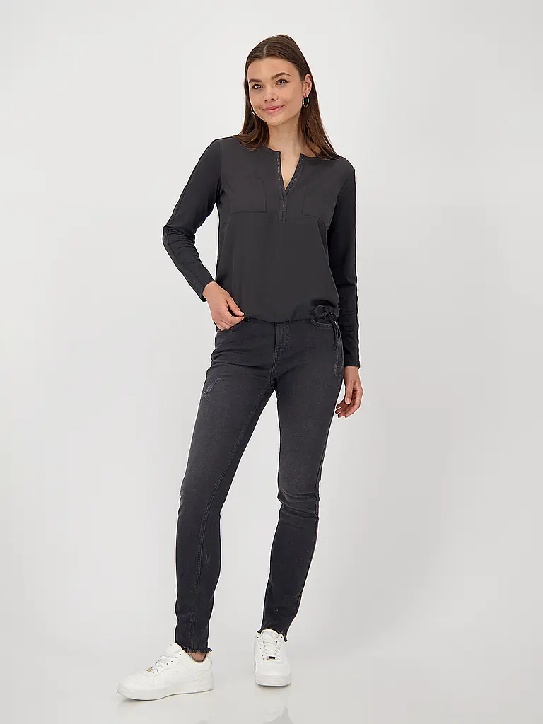 MONARI | Blusenshirt | Negro