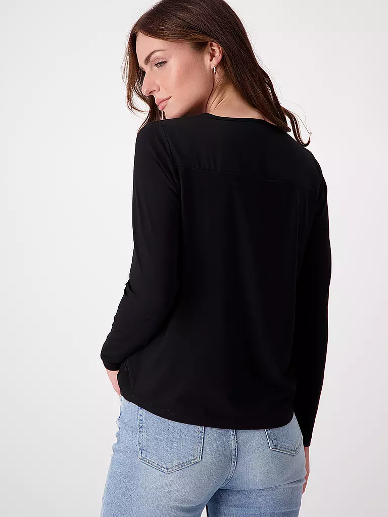 MONARI | Blusenshirt | Negro