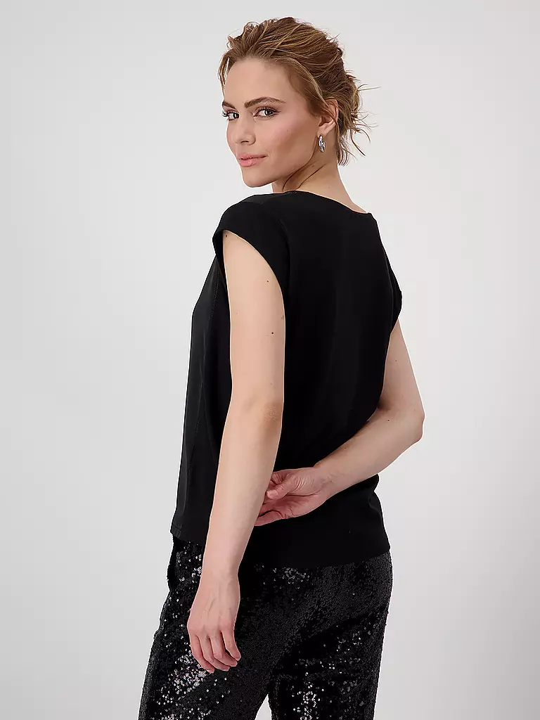MONARI | Blusenshirt | Negro