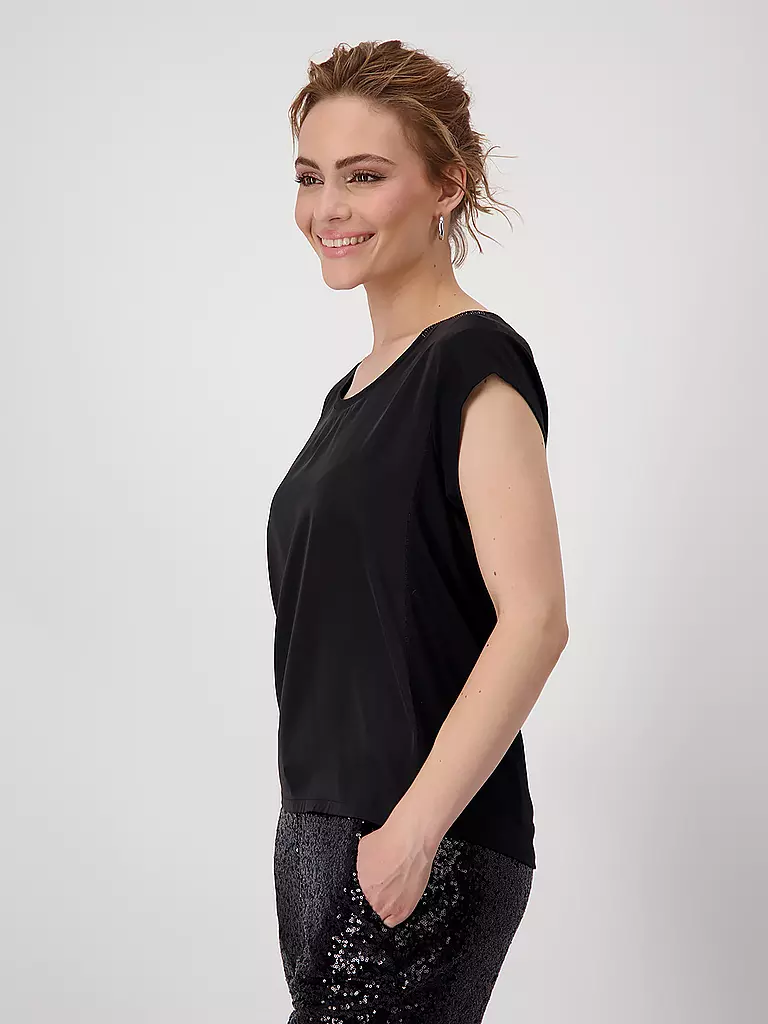 MONARI | Blusenshirt | Negro