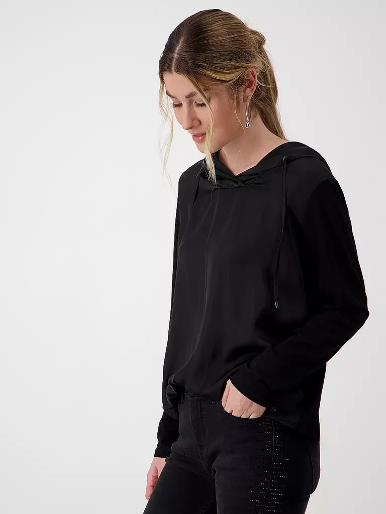 MONARI | Blusenshirt | Negro