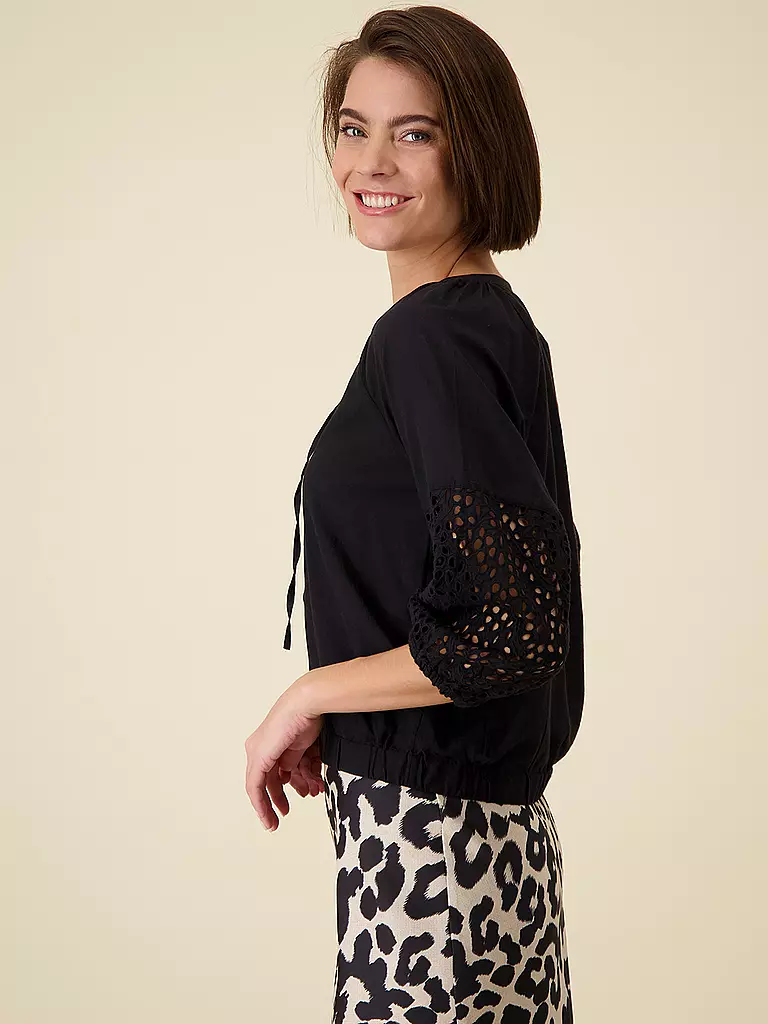 MONARI | Blusenshirt | Negro