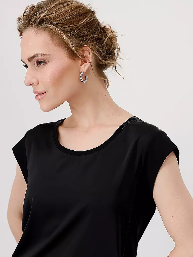 MONARI | Blusenshirt | Negro