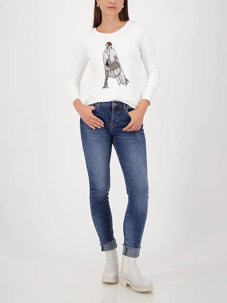 MONARI | Camiseta de manga larga | Crema