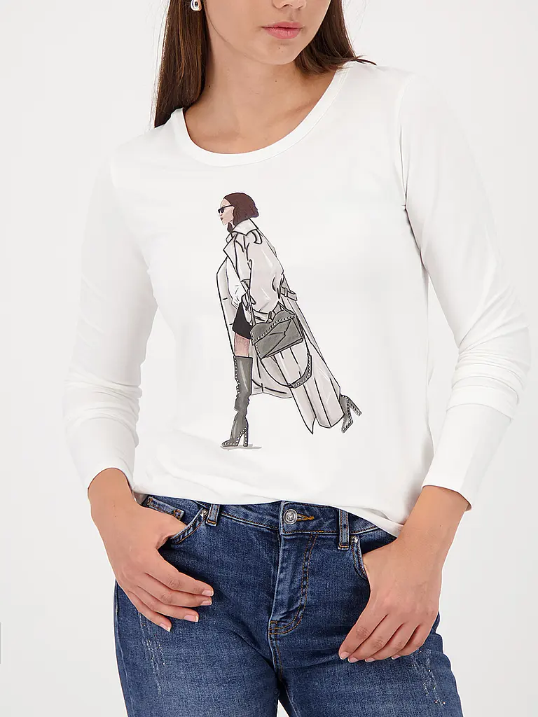 MONARI | Camiseta de manga larga | Crema