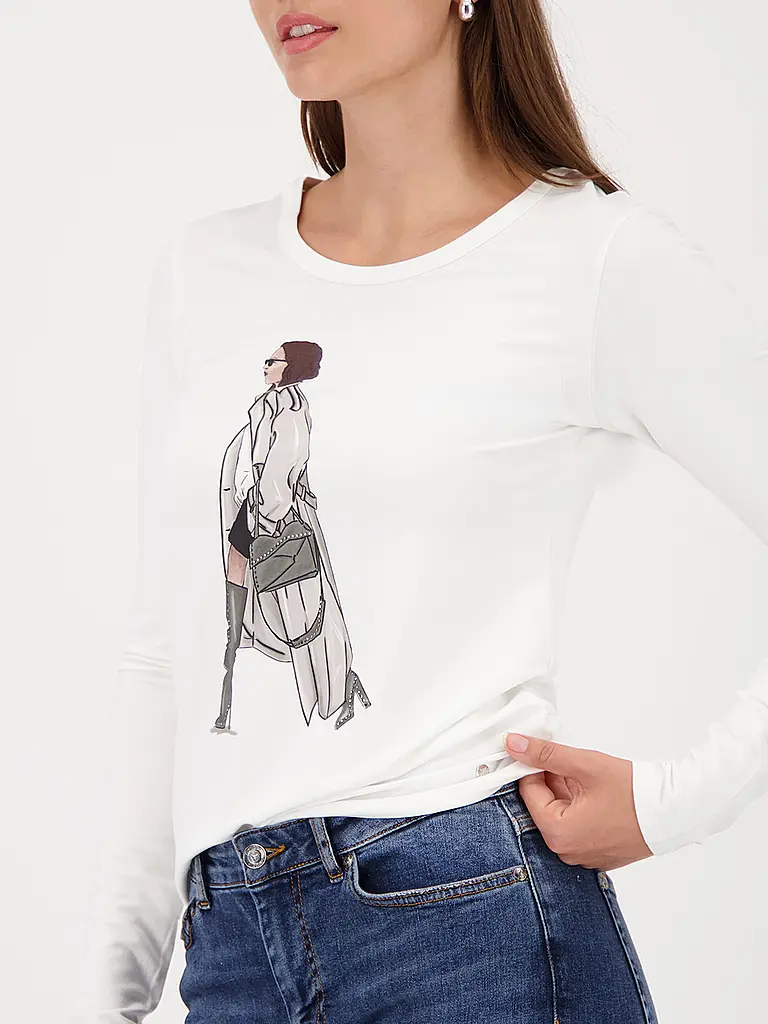 MONARI | Camiseta de manga larga | Crema