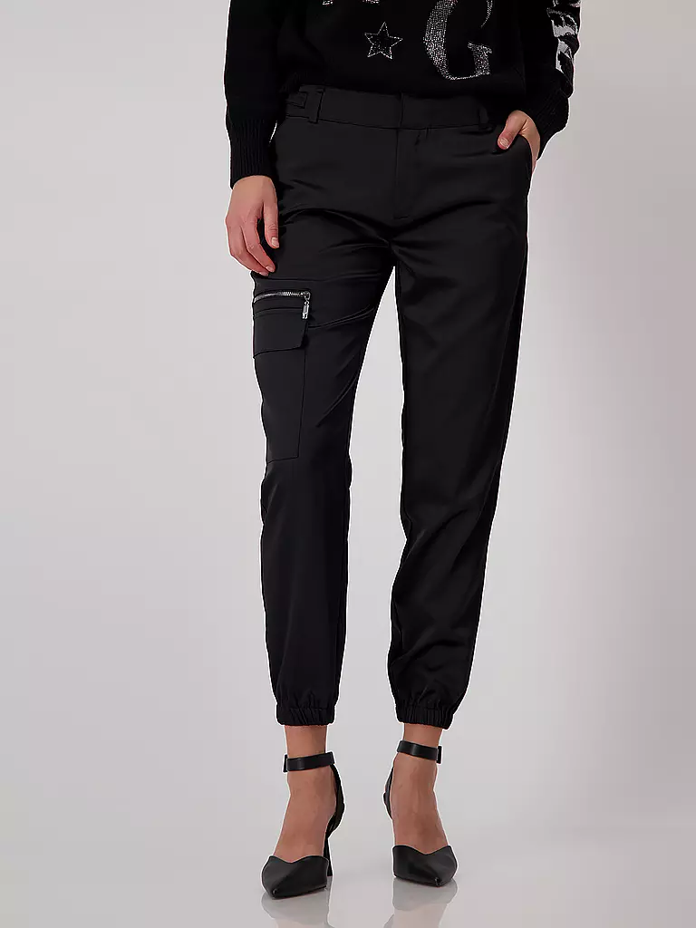 MONARI | Cargohose | Negro