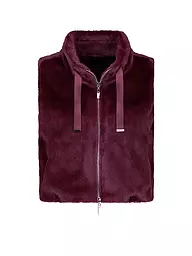 MONARI | Chaleco con aspecto de piel | Rojo oscuro