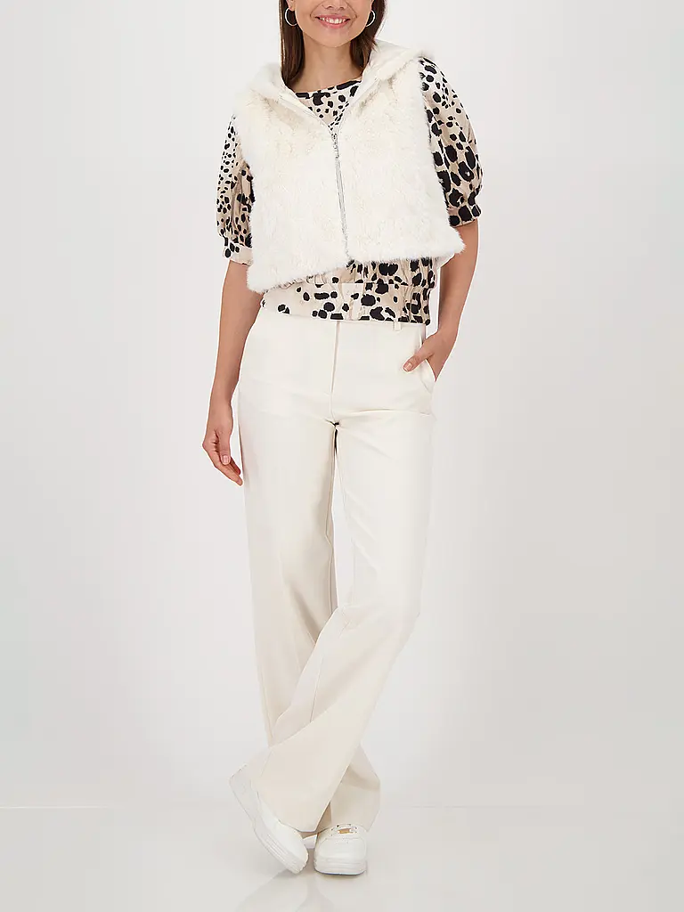 MONARI | Chaleco con aspecto de piel | Crema