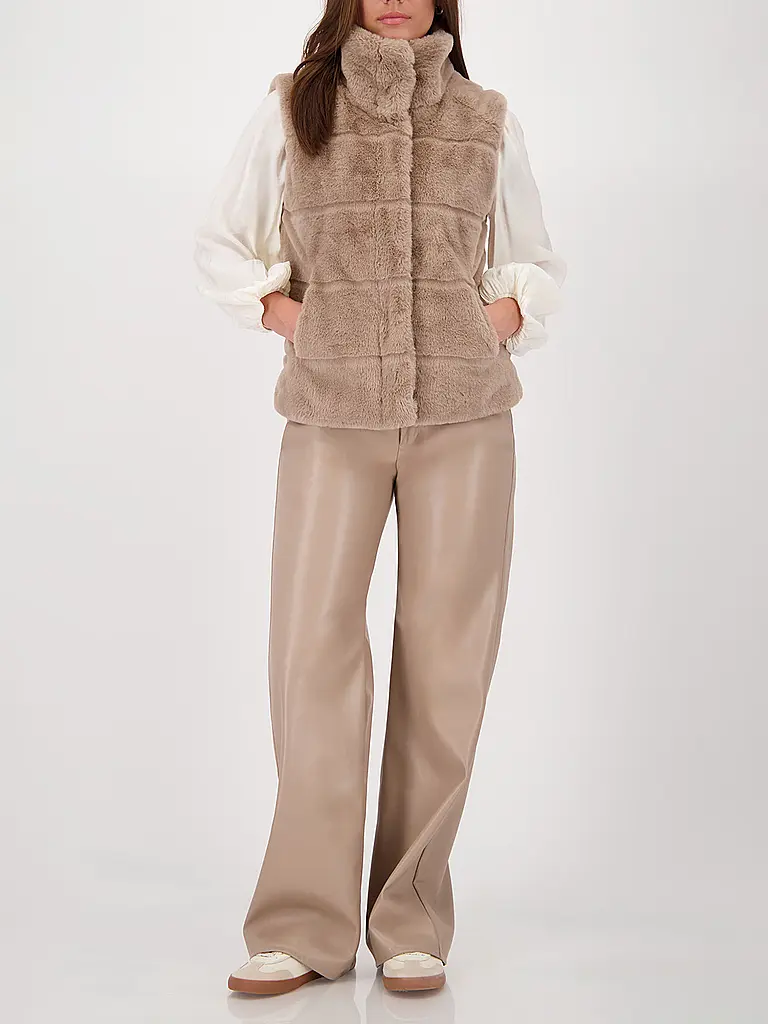 MONARI | Chaleco con aspecto de piel | camel
