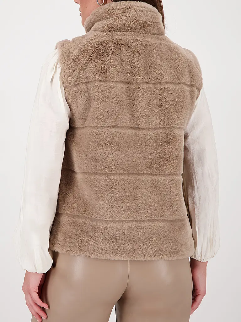 MONARI | Chaleco con aspecto de piel | 