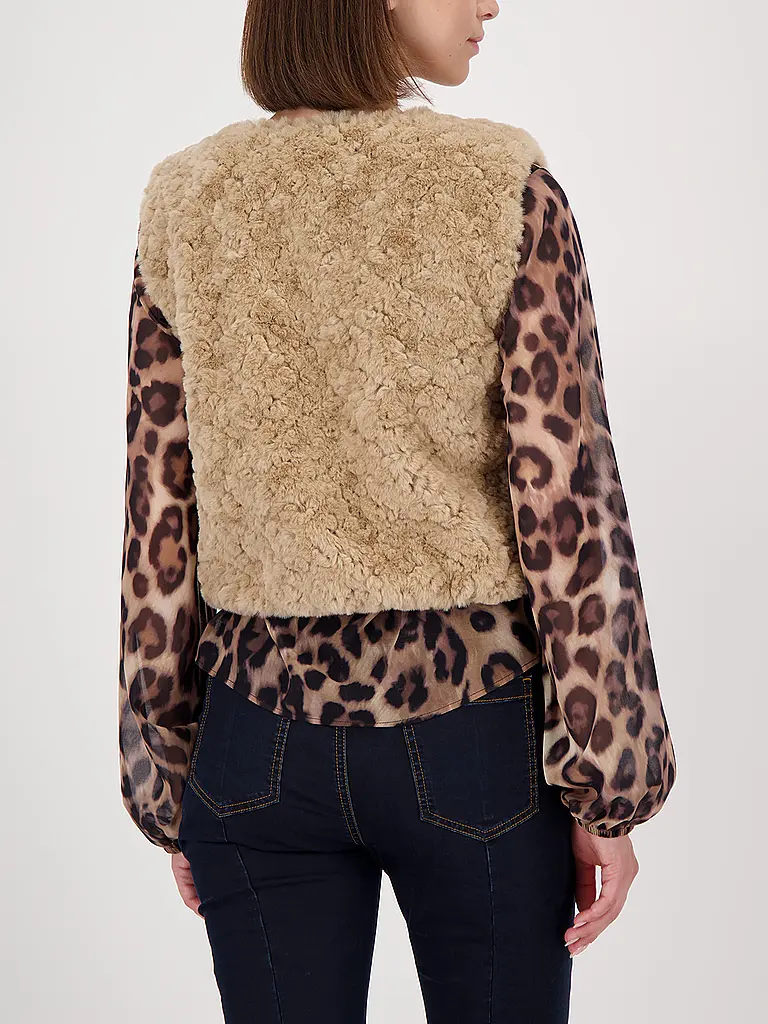 MONARI | Chaleco con aspecto de piel | camel
