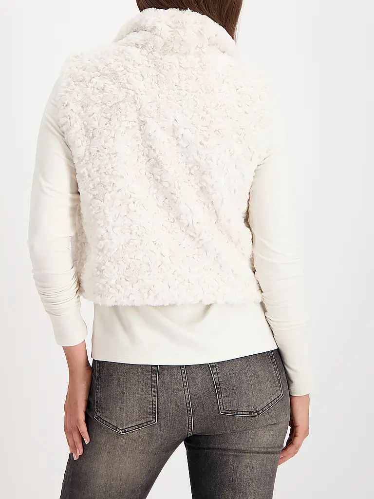 MONARI | Chaleco con aspecto de piel | Crema