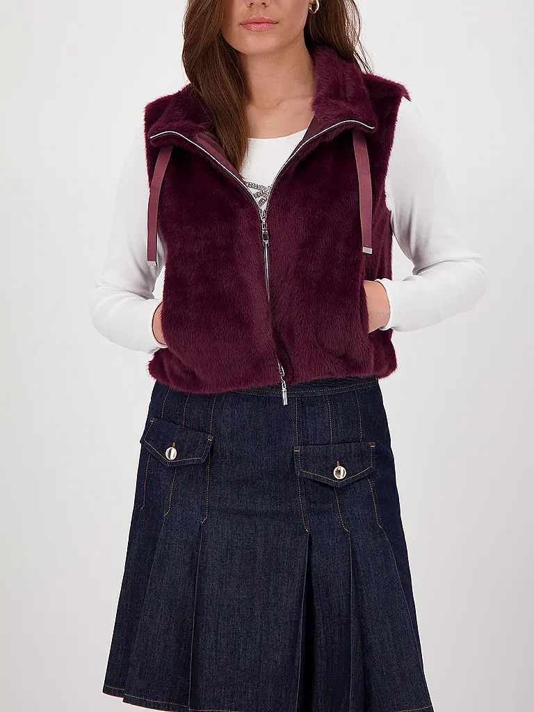 MONARI | Chaleco con aspecto de piel | 