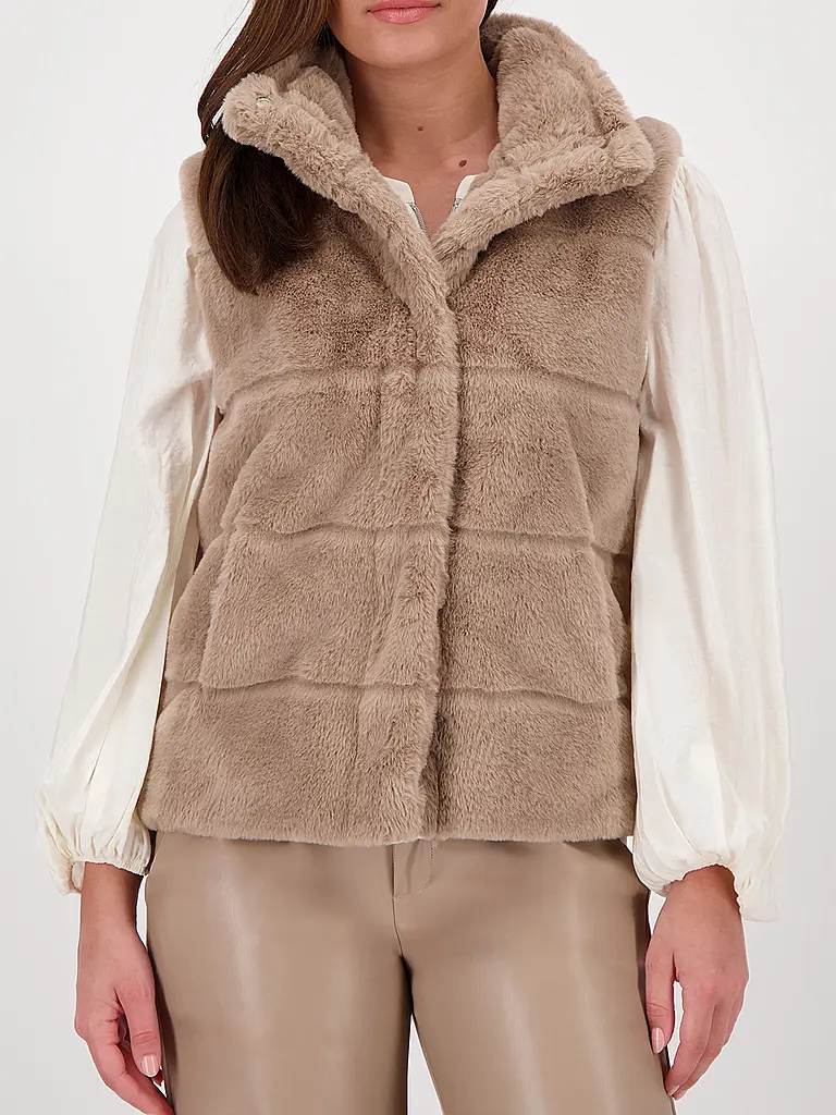 MONARI | Chaleco con aspecto de piel | 
