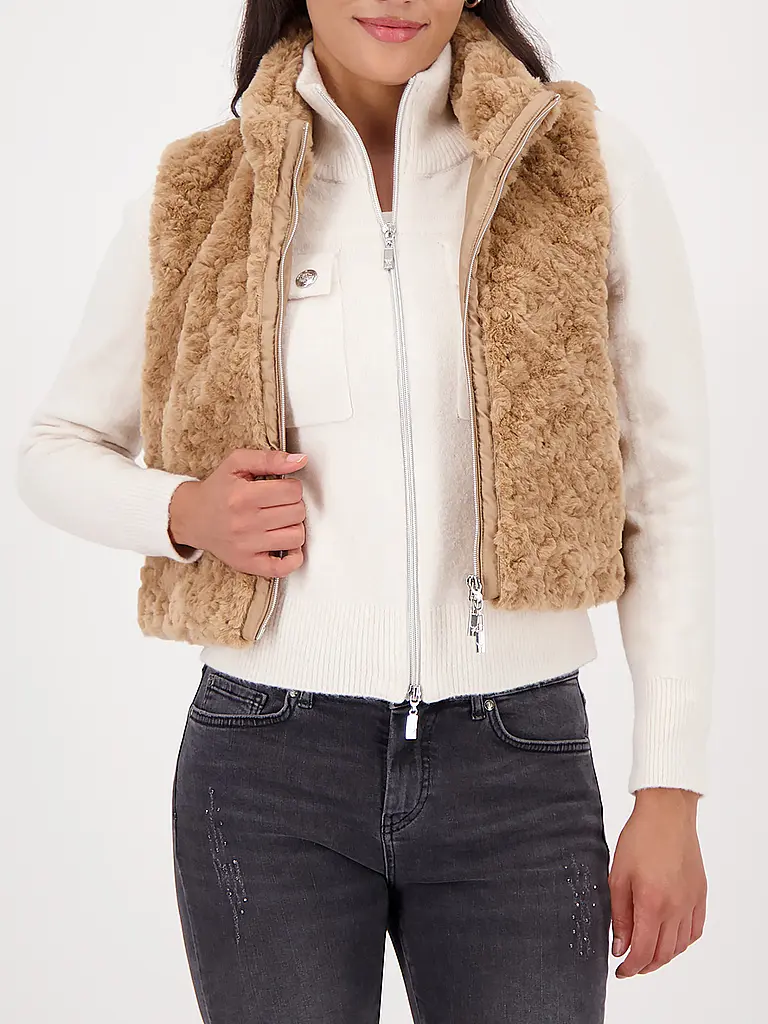 MONARI | Chaleco con aspecto de piel | 