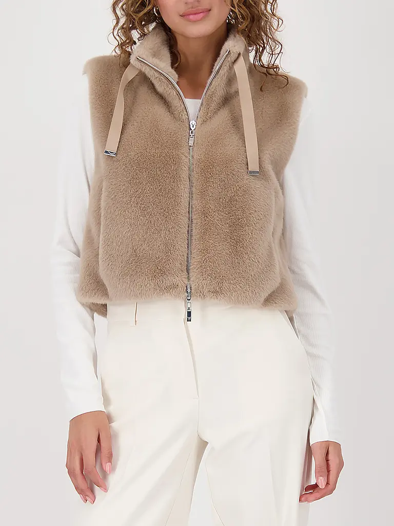 MONARI | Chaleco con aspecto de piel | beige