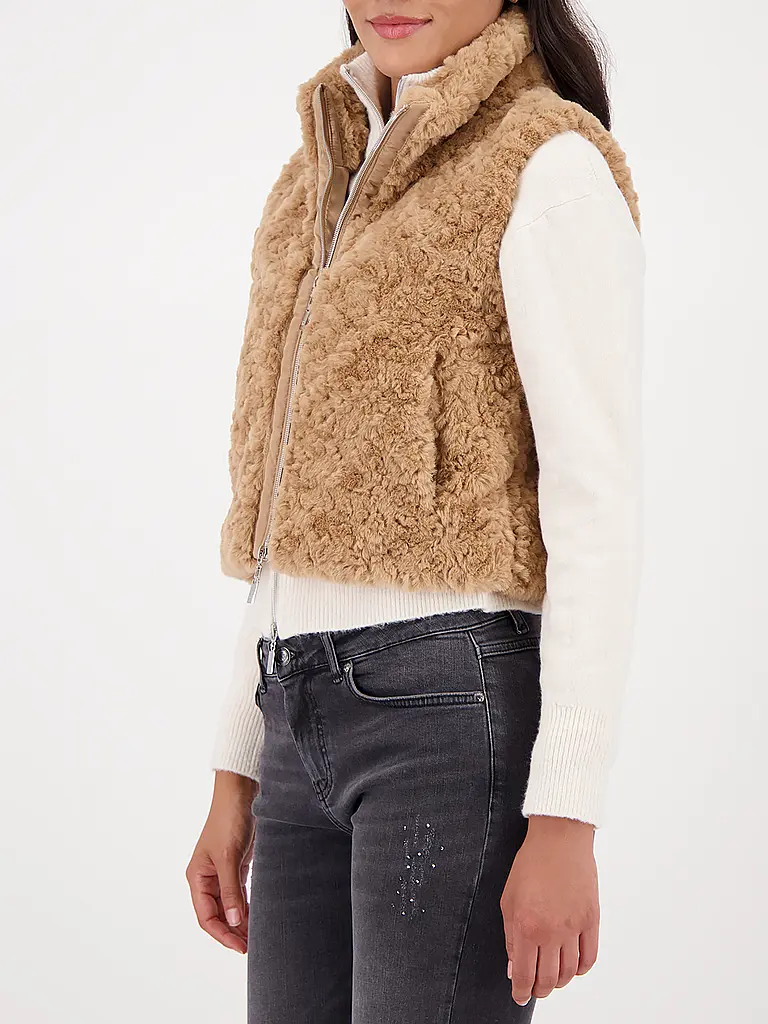 MONARI | Chaleco con aspecto de piel | 