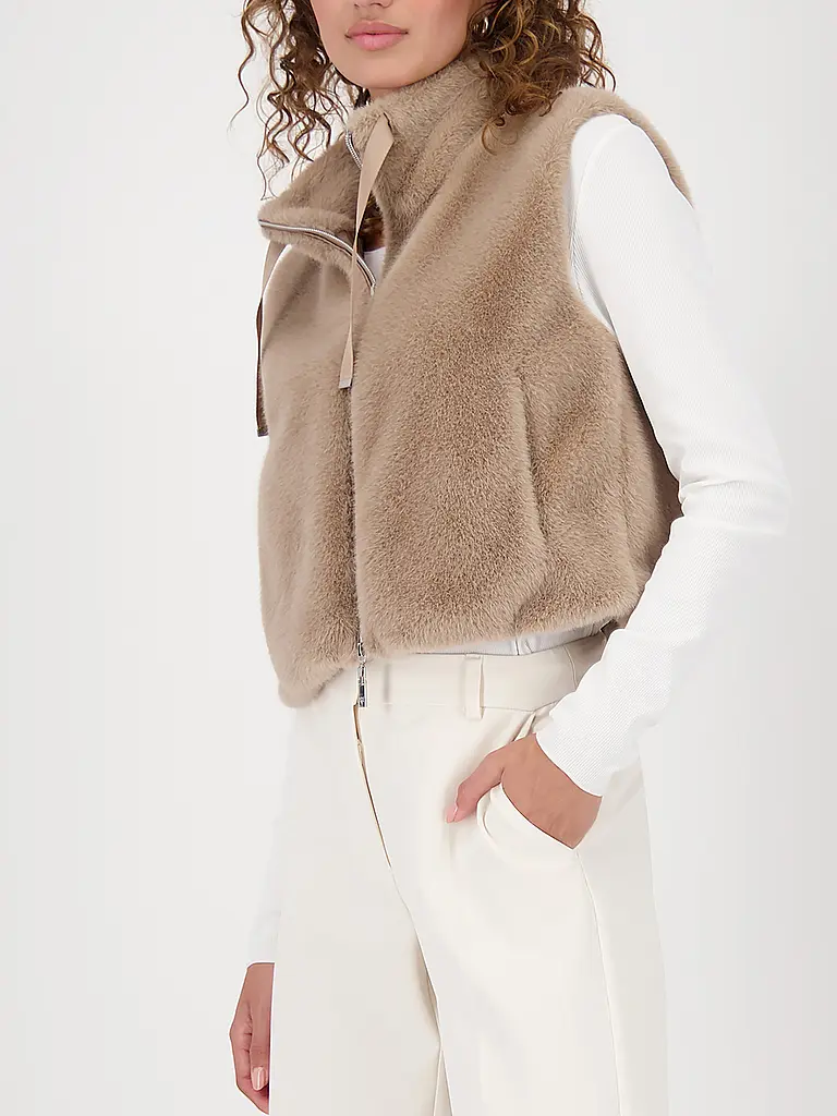MONARI | Chaleco con aspecto de piel | beige