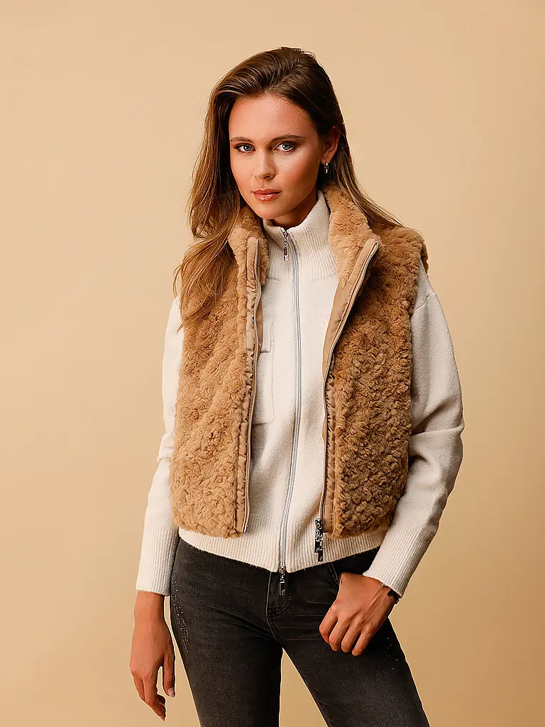 MONARI | Chaleco con aspecto de piel | 