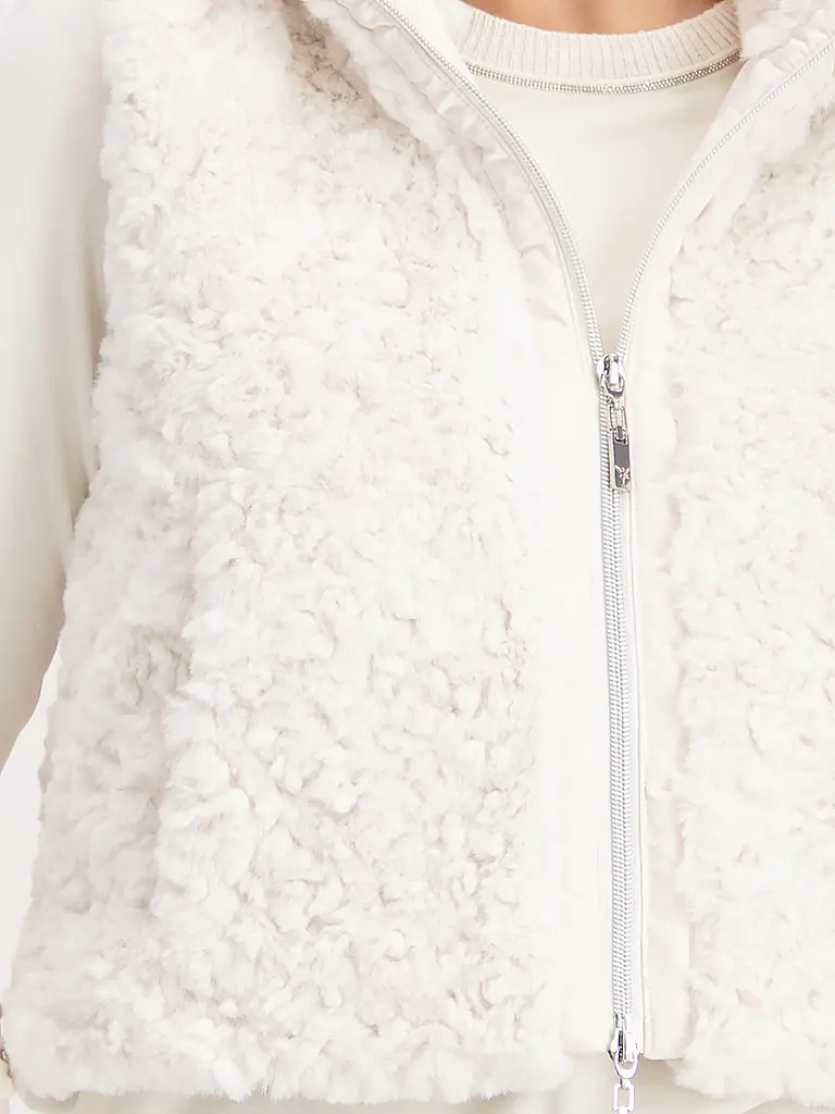 MONARI | Chaleco con aspecto de piel | Crema