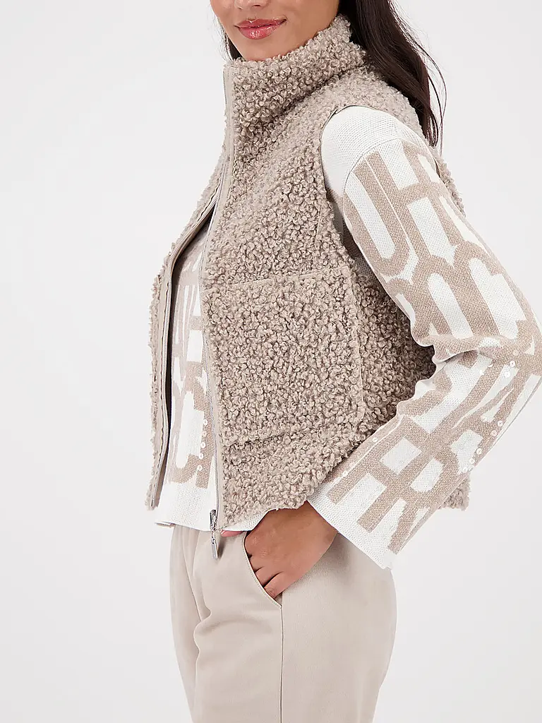 MONARI | Chaleco reversible con aspecto de piel | 