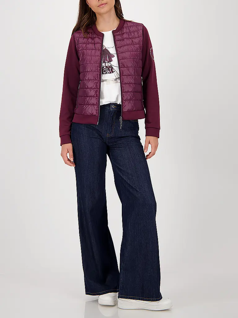 MONARI | Chaqueta acolchada ligera | Rojo oscuro