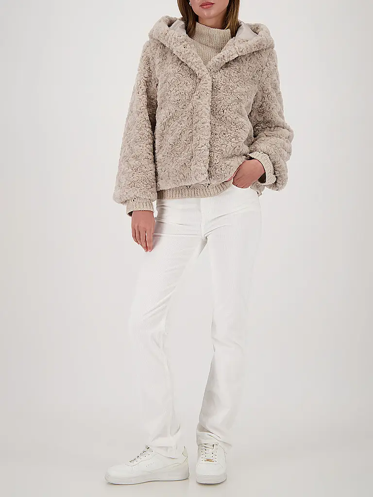 MONARI | Chaqueta con aspecto de piel | Beige
