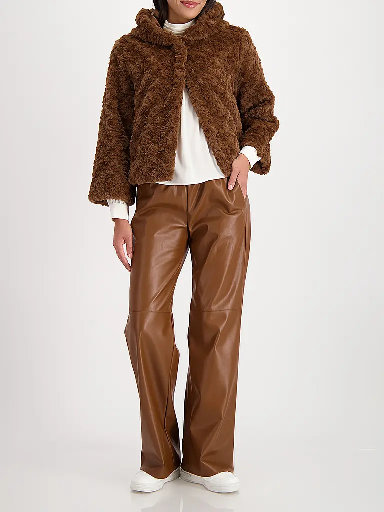 MONARI | Chaqueta con aspecto de piel | Marrón