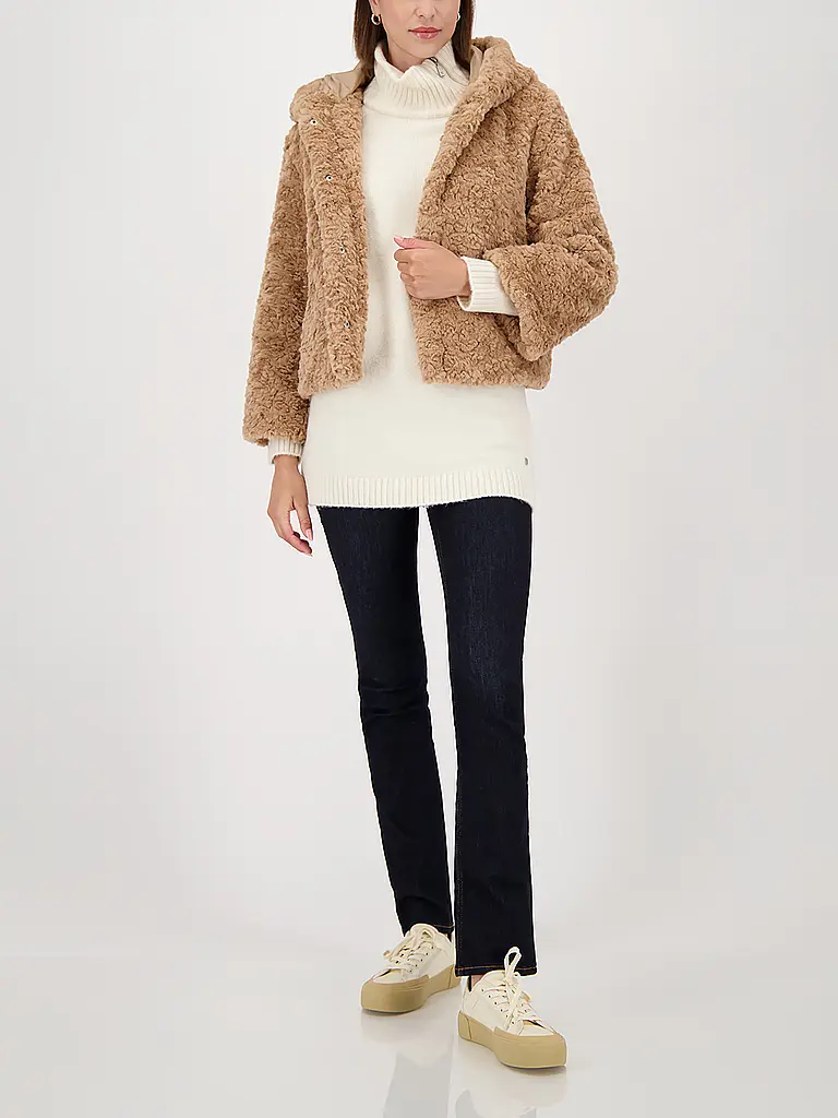 MONARI | Chaqueta con aspecto de piel | Marrón claro