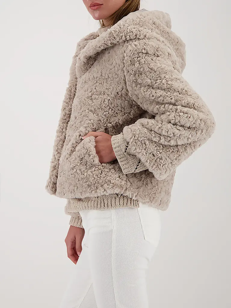MONARI | Chaqueta con aspecto de piel | Beige