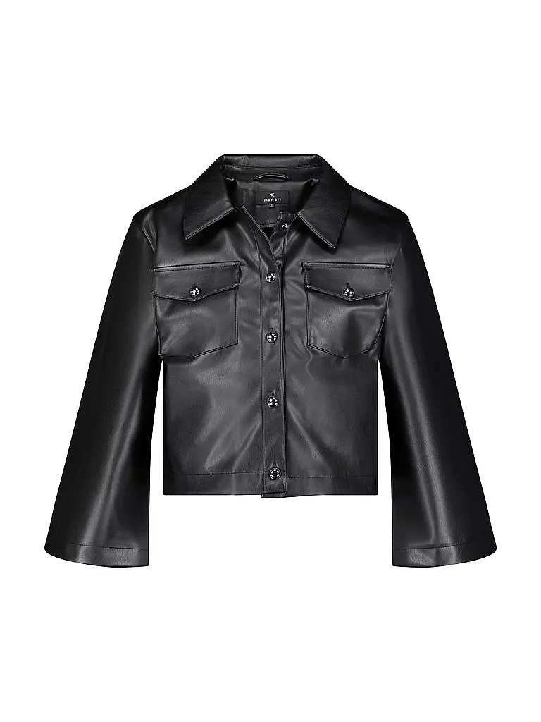 MONARI | Chaqueta de imitación de cuero | Negro