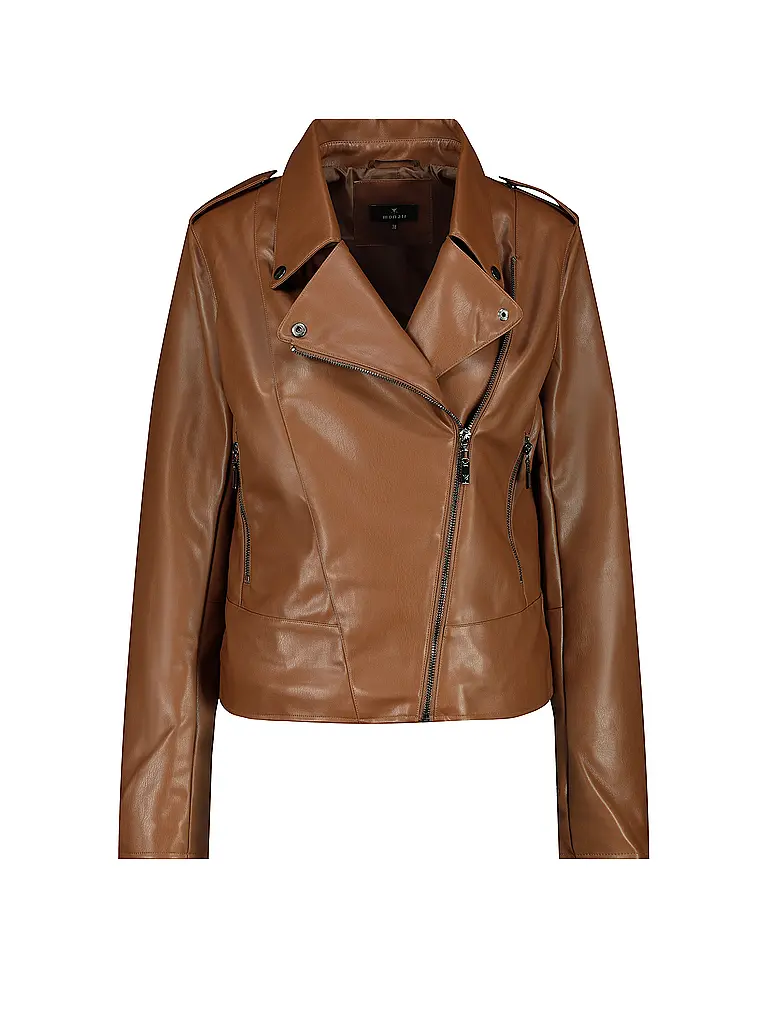 MONARI | Chaqueta de imitación de cuero | Marrón