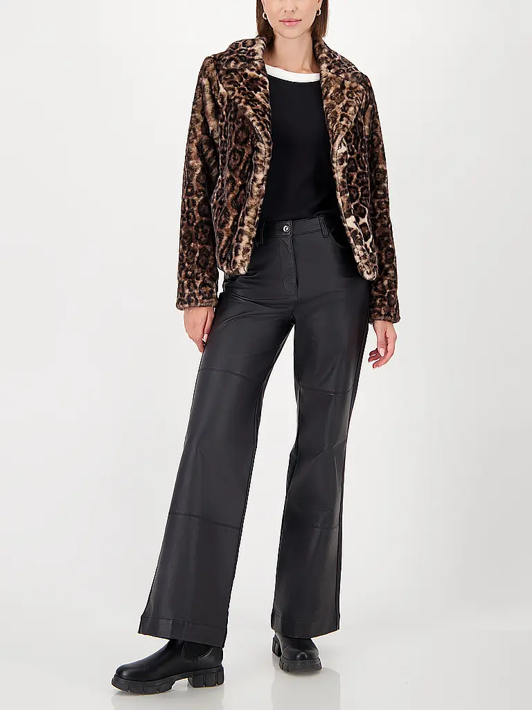 MONARI | Chaqueta de imitación de piel | Marrón