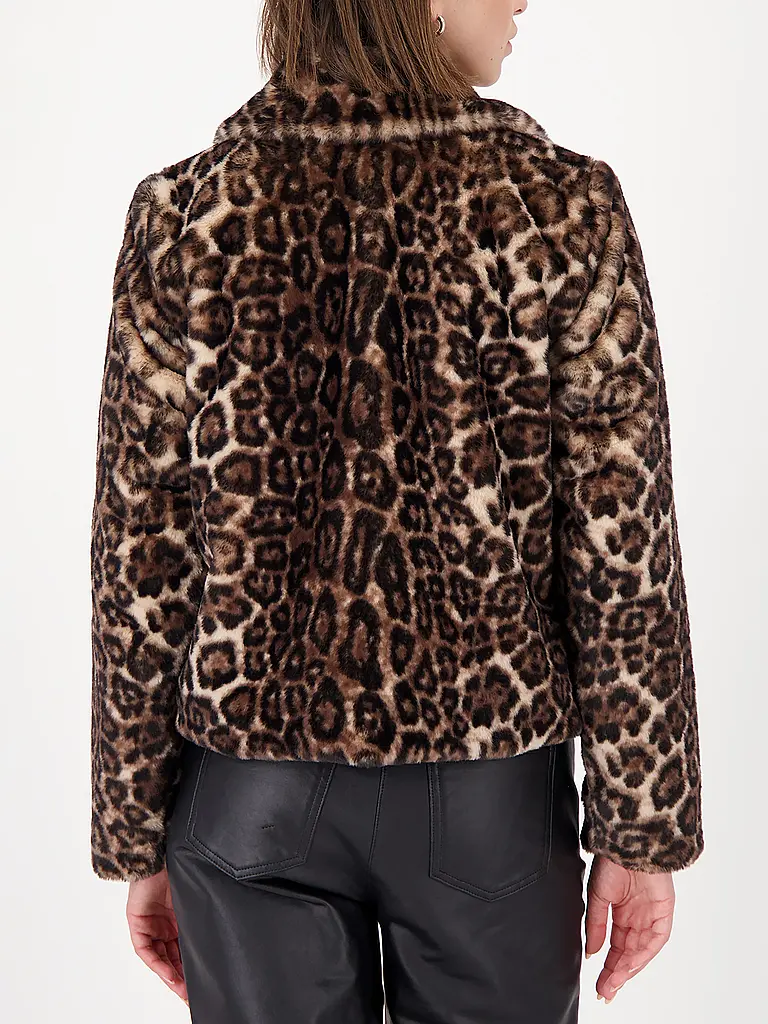 MONARI | Chaqueta de imitación de piel | Marrón