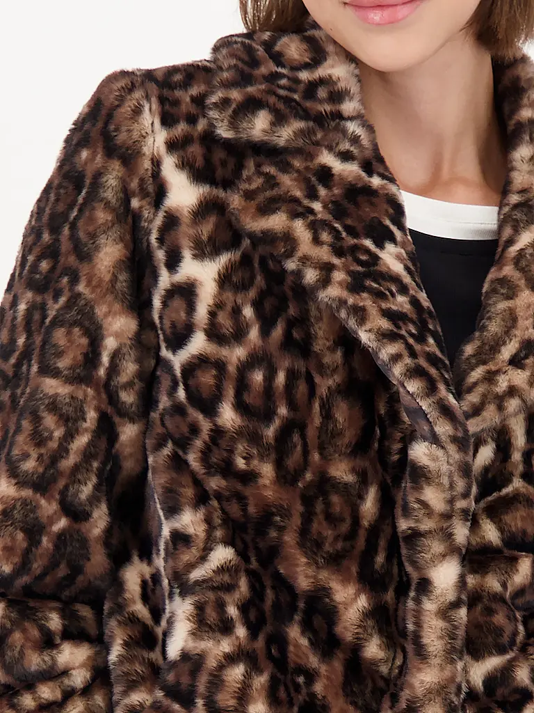 MONARI | Chaqueta de imitación de piel | Marrón