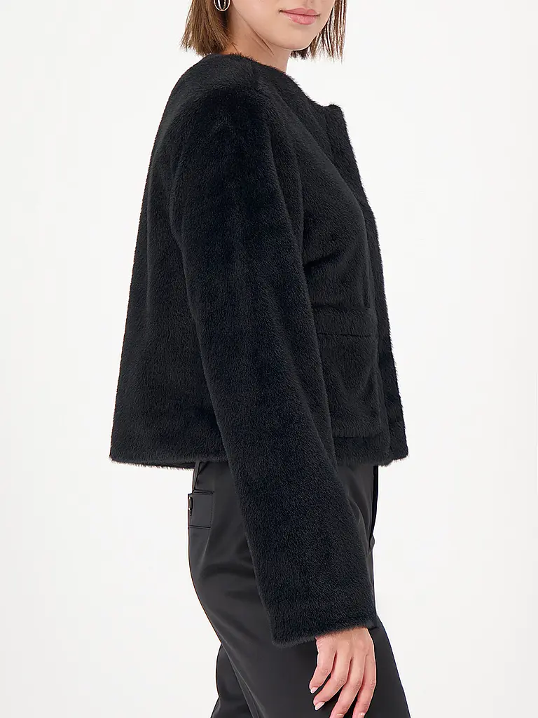 MONARI | Chaqueta de piel sintética | Negro