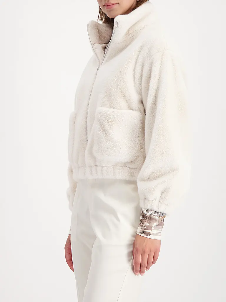 MONARI | Chaqueta en óptica de piel | Crema