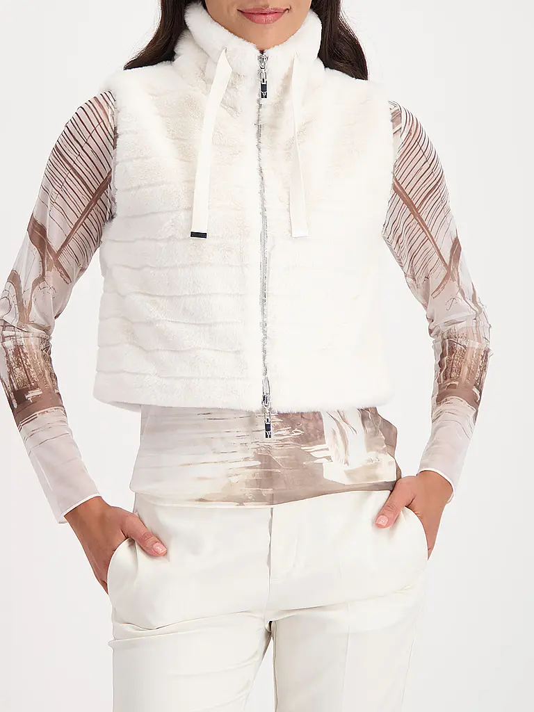 MONARI | Gilet con aspecto de piel |