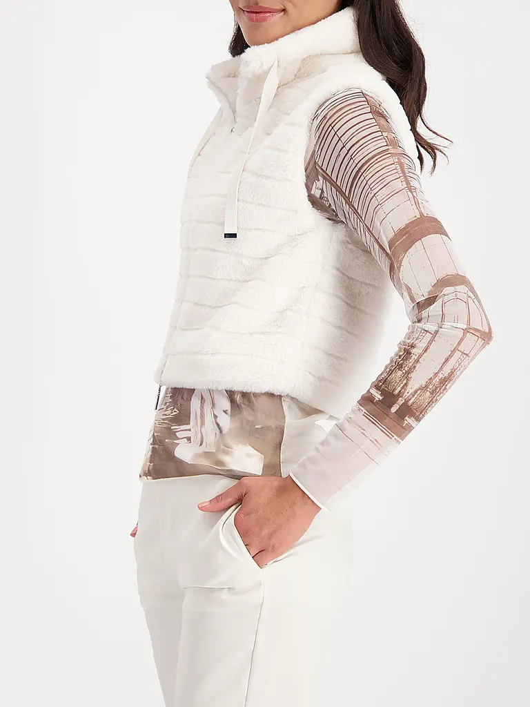 MONARI | Gilet con aspecto de piel |