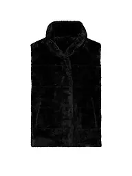 MONARI | Gilet in Felloptik | Negro