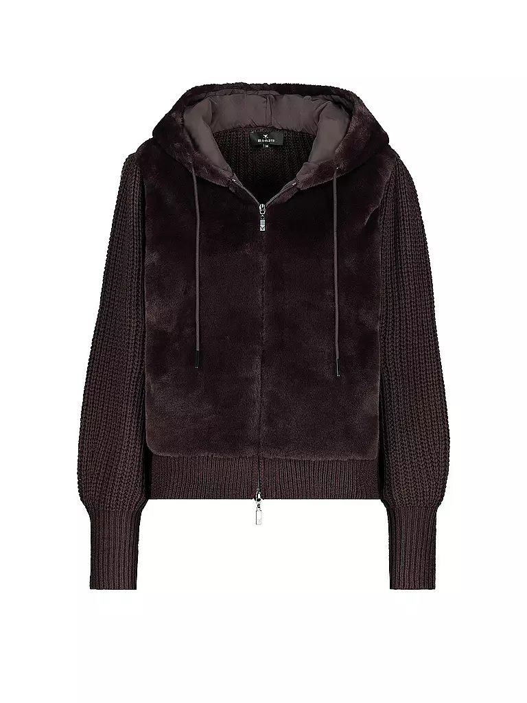 MONARI | Jacke in Felloptik  | Marrón