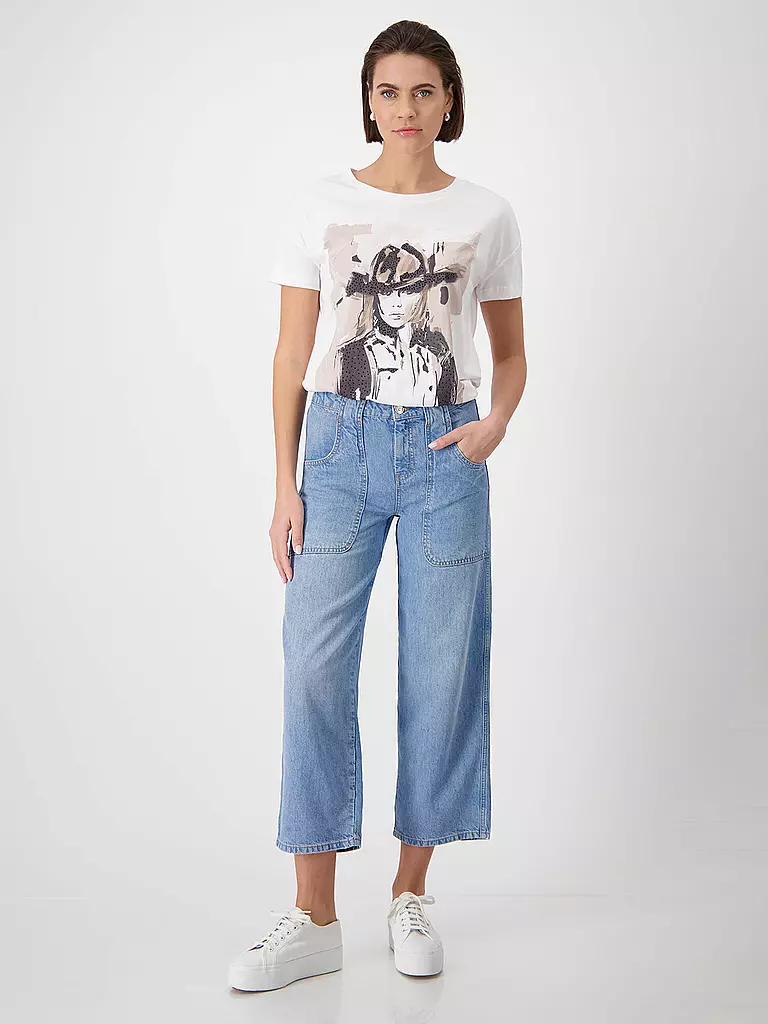 MONARI | Jeans de corte recto 7/8 | Azul