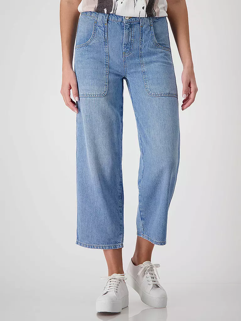 MONARI | Jeans de corte recto 7/8 | Azul