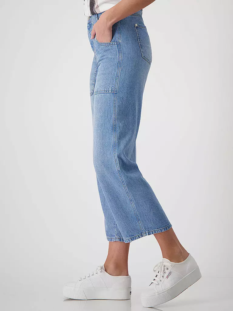 MONARI | Jeans de corte recto 7/8 | Azul